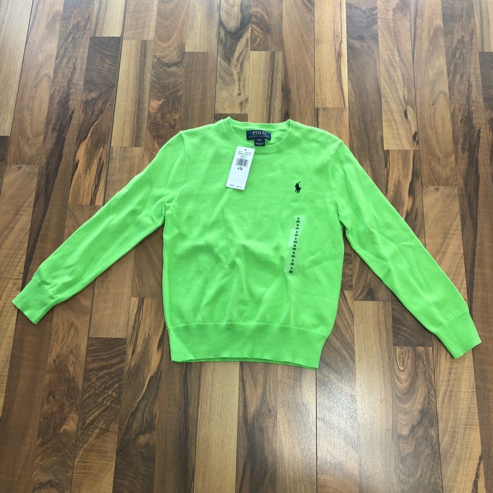 *SOLD* Polo Ralph Lauren Bright Green Small 8 NWT - Picture 2 of 8